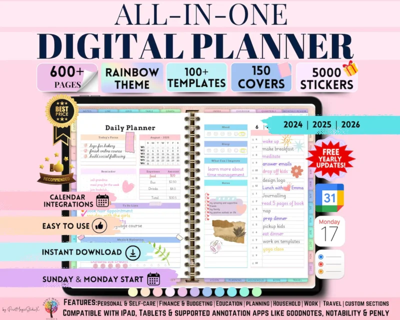 The Best All-in-One Digital Planner 2025 2026 2027 - Image 10